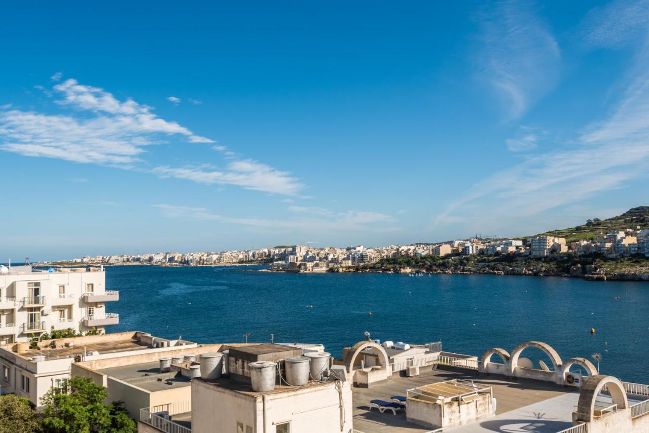 Bayview 2 Bedroom Seaview Apartment With Large Terrace With Panoramic Views - By Getawaysmalta خليج سانت بول المظهر الخارجي الصورة