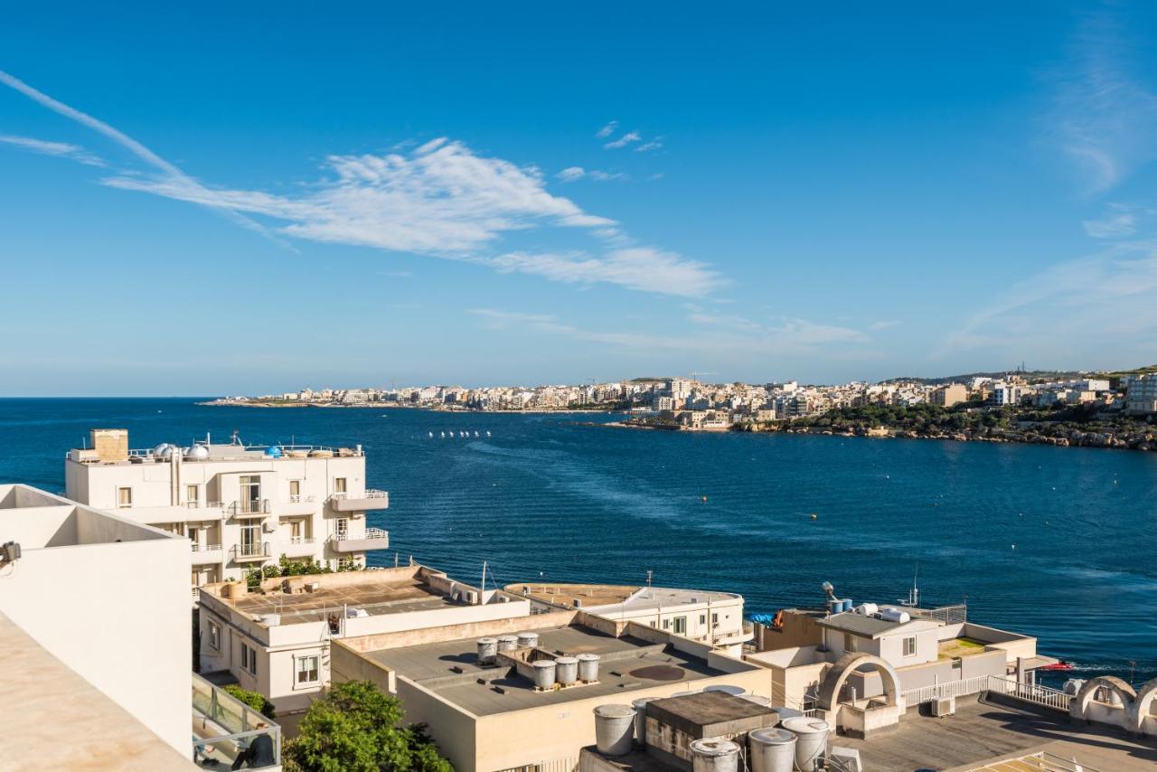 Bayview 2 Bedroom Seaview Apartment With Large Terrace With Panoramic Views - By Getawaysmalta خليج سانت بول المظهر الخارجي الصورة