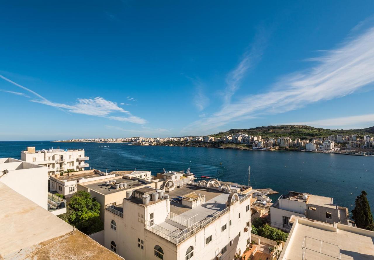Bayview 2 Bedroom Seaview Apartment With Large Terrace With Panoramic Views - By Getawaysmalta خليج سانت بول المظهر الخارجي الصورة