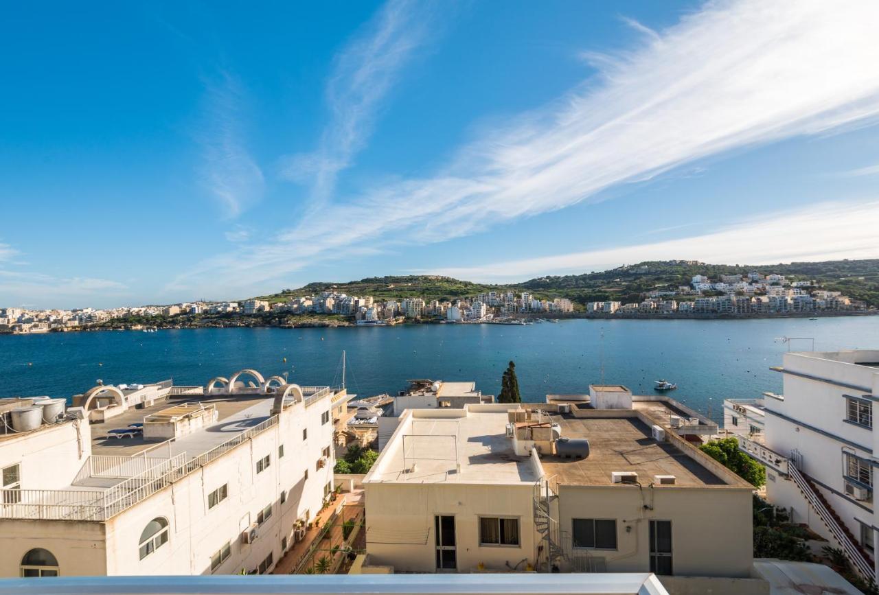 Bayview 2 Bedroom Seaview Apartment With Large Terrace With Panoramic Views - By Getawaysmalta خليج سانت بول المظهر الخارجي الصورة